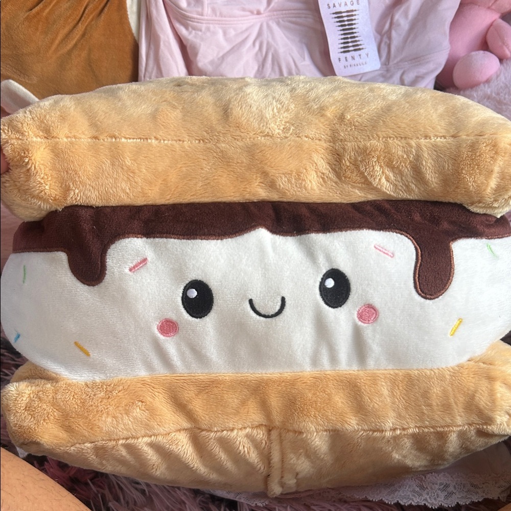 Cute S'mores Plush Pillow